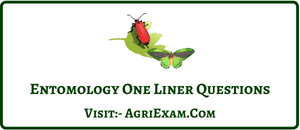 Entomology One Liner Questions