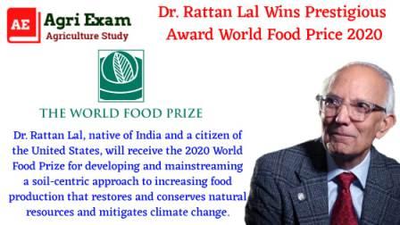 World Food Prize Winner