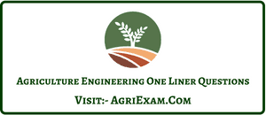 Agricultural Engineer One Liner-2