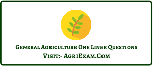 Agriculture Exams Question