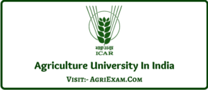 Agriculture university In India