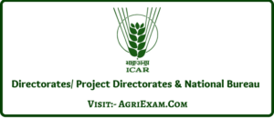 Agriculture Project & Bureau By ICAR