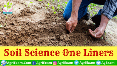 Soil Science One Liners