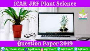 Plant Science JRF Question Paper 2019