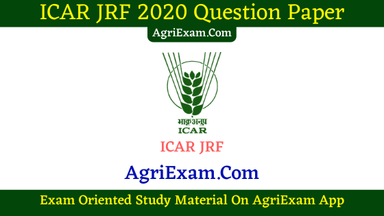 Plant science JRF 2020 Question Paper