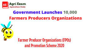 Farmer Producer Organizations (FPOs) and Promotion Scheme 2020