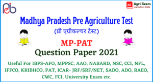 MP PAT 2021 Question Paper