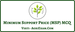 Minimum Support Prices MCQ 2023-24 Best