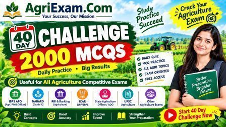 Daily Agriculture Quiz 1 | Important MCQs for All Agriculture Exams